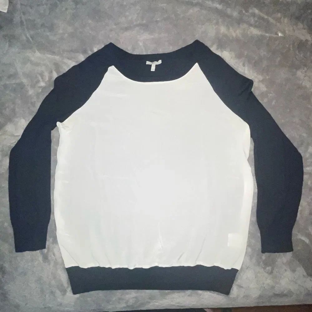 Joie Silk Color Block Top - Picture 2 of 12